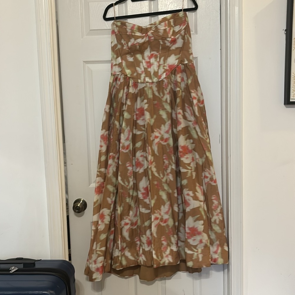 Bardot Women's Natural Lola Corset Midi Dress - Picture 3 of 3